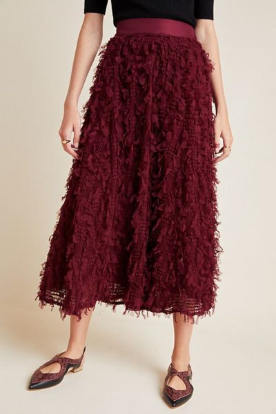 statement skirt for Christmas parties