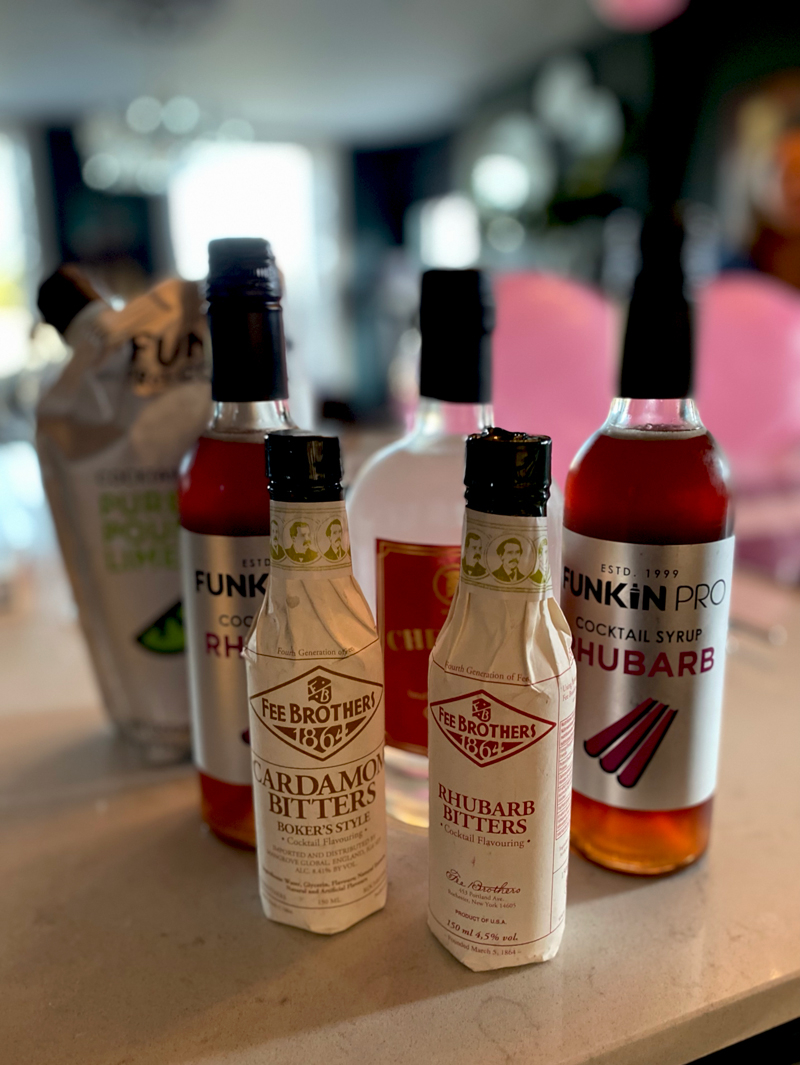 The Edgar rhubarb cocktail