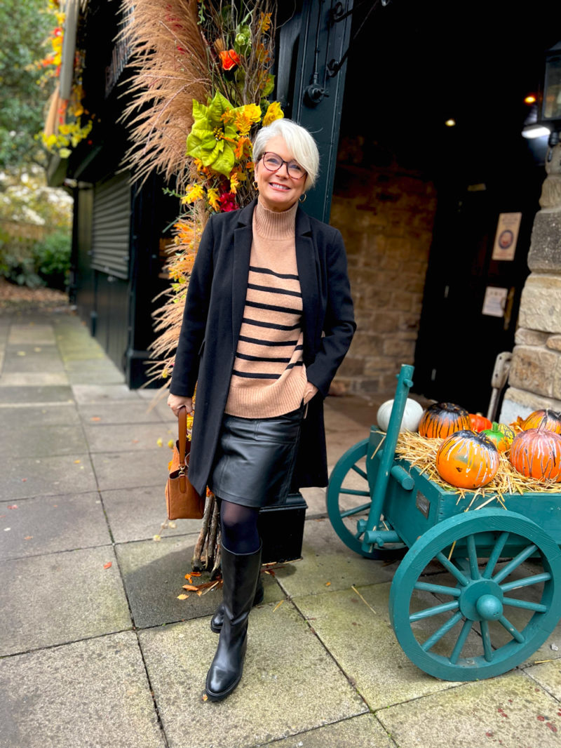 Midlifechic leather mini